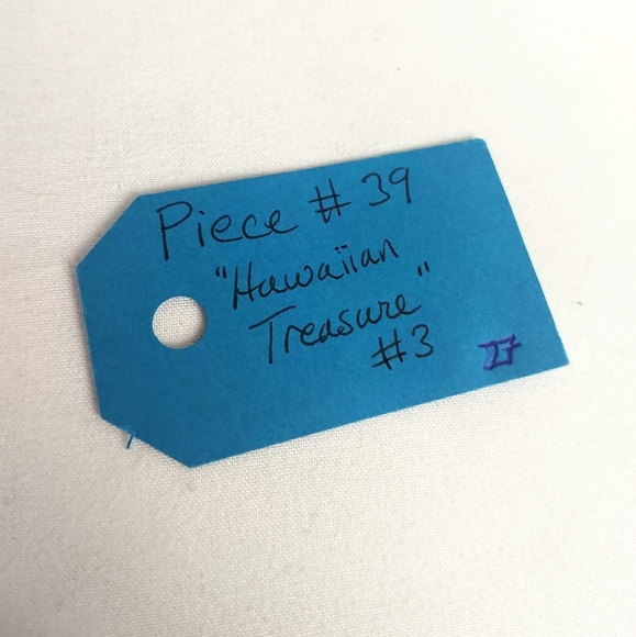 Piece #39 "Hawaiian Treasure" Handmade Sea Sediment Jasper & Glass Bead Necklace - Picture 5 of 5